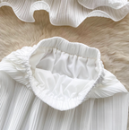 Fairy White Camisole & Ruffled Skirt 2Pcs