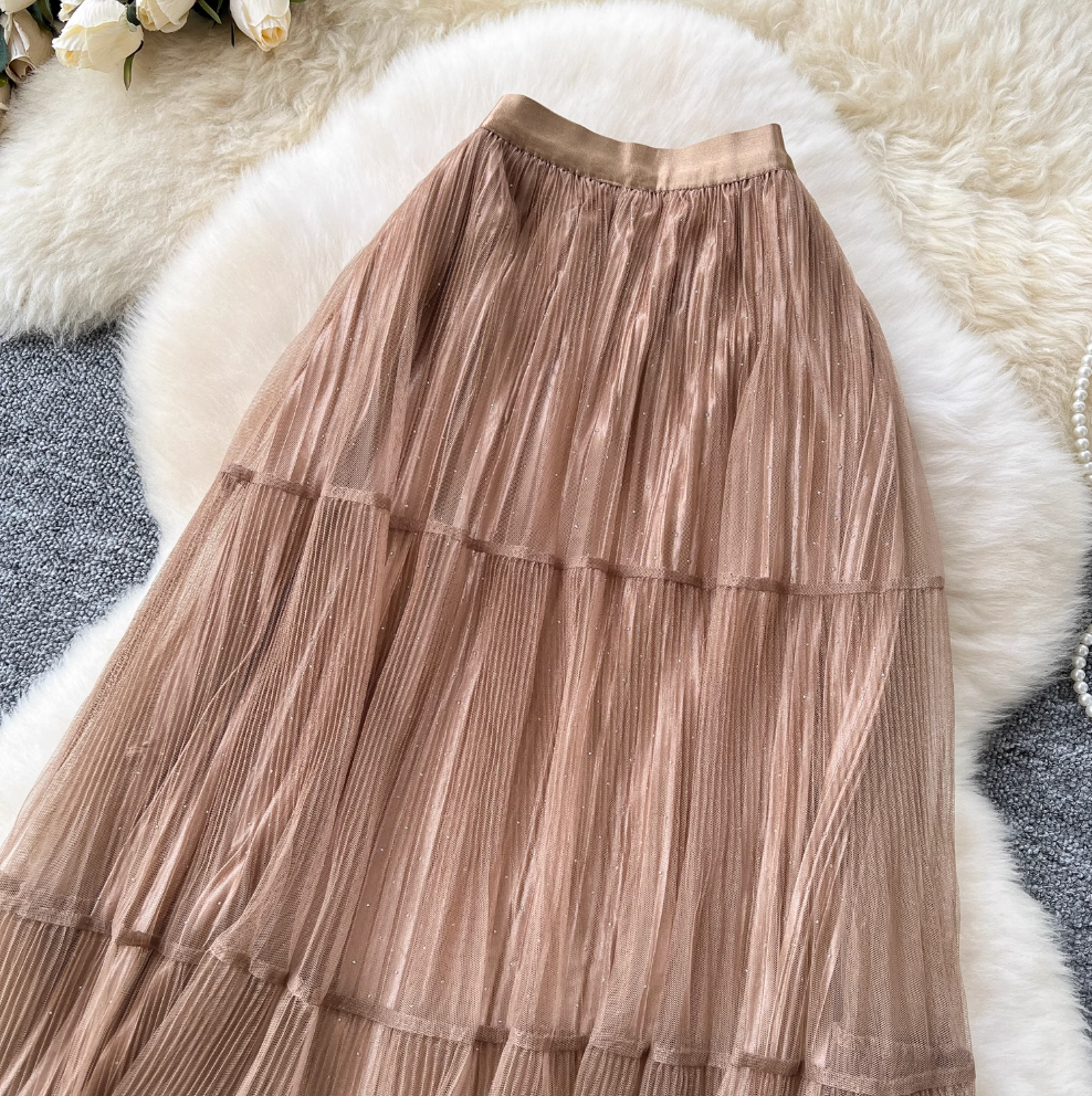 Lace Patchwork Fairy A-line Skirt