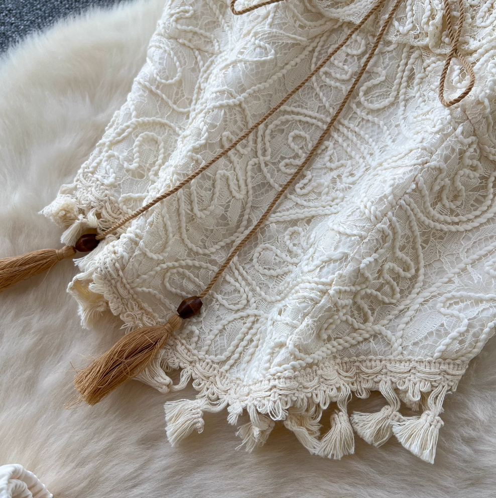 Sweetie Camisole & Fringed Skirt 2Pcs