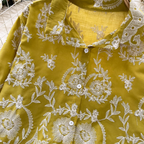 Vintage Hollowed Embroidery Shirt