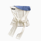 Niche Patchwork Lace-up Top