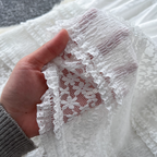 Sweetie Lace Patchwork Elastic Skirt