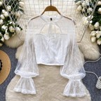 Sweetie Embroidery Patchwork Bottoming Shirt