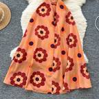 Bohemian Style Printed Backless Slip Dress