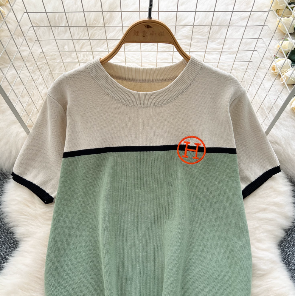 Knitwear & Trousers Color Blocking 2Pcs