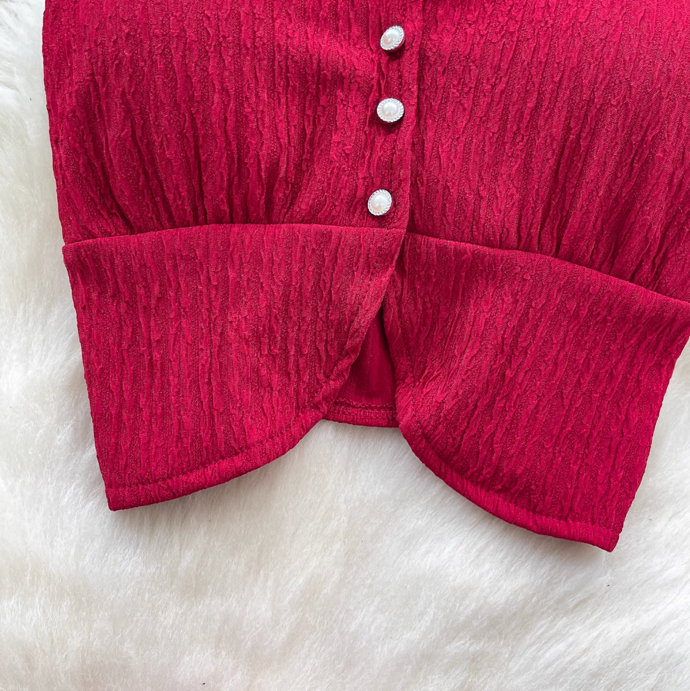 Camisole & Pleated Skirt Ruffled 2Pcs