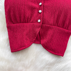 Camisole & Pleated Skirt Ruffled 2Pcs