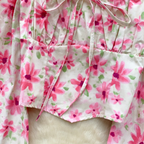 Sweetie Puffy Sleeve Floral Top