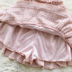 Bow Camisole & Layered Skirt 2Pcs