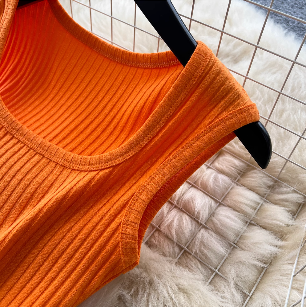 Midriff-baring Camisole & Trousers Sports 2Pcs