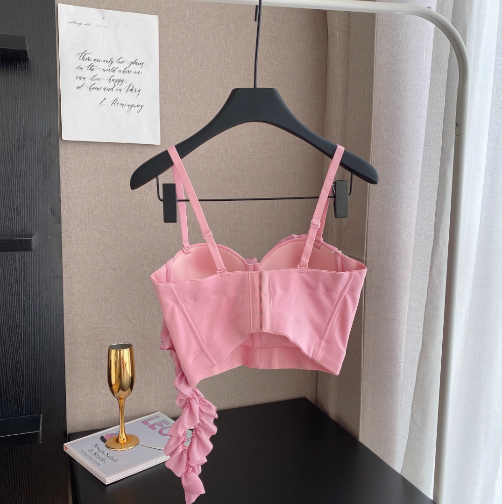 Beaded 3D Flower Padded Camisole
