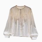 Sweetie Hollowed Embroidery Shirt