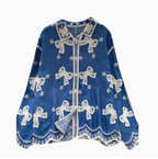 Vintage Embroidered Single-breasted Shirt
