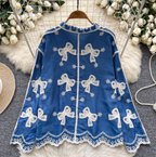Vintage Embroidered Single-breasted Shirt