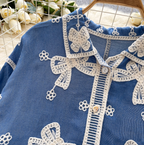 Vintage Embroidered Single-breasted Shirt