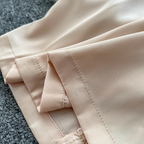 Beaded Patchwork Satin Halter Dress