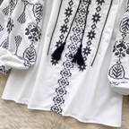Sweetie Flared Sleeve Embroidered Shirt