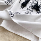 Sweetie Flared Sleeve Embroidered Shirt
