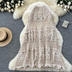 Sweetie Hollowed Crochet A-line Skirt