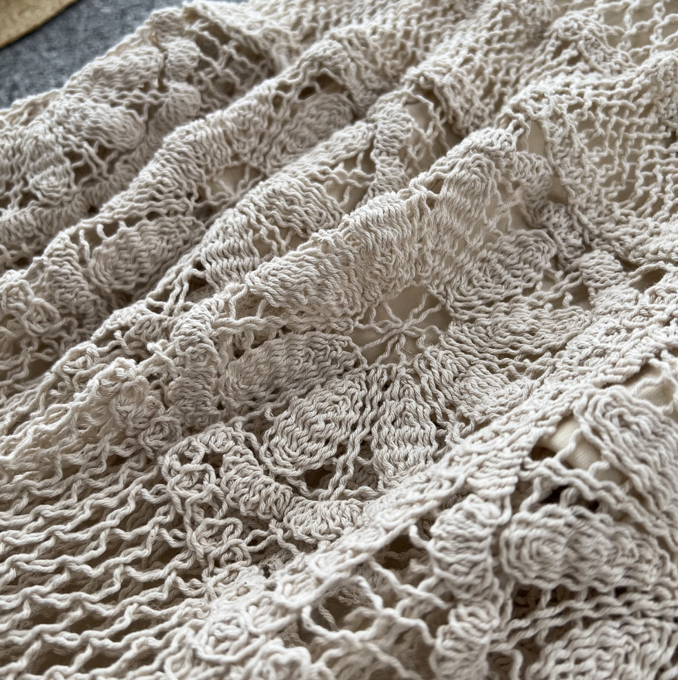 Sweetie Hollowed Crochet A-line Skirt
