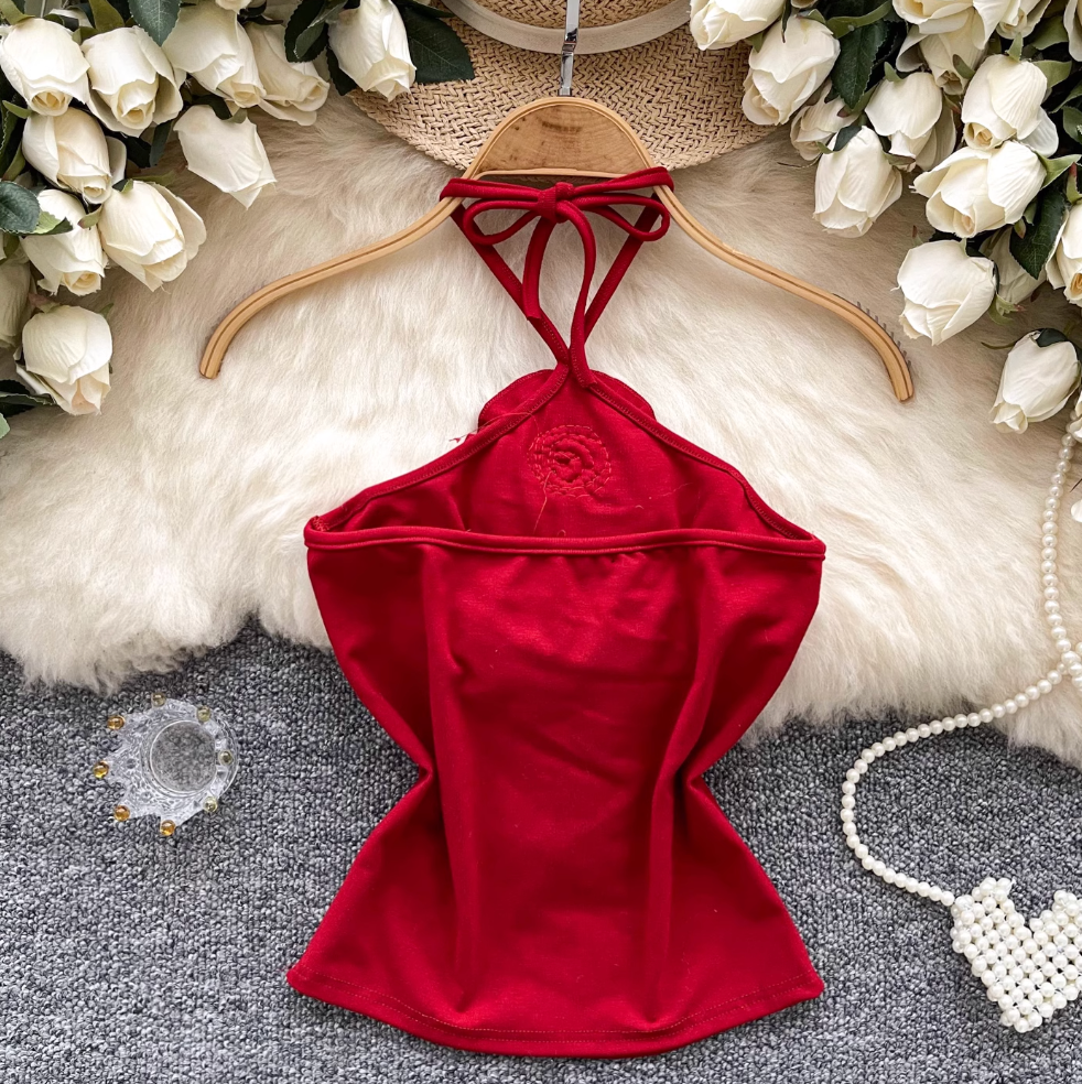 Niche 3D Flower Halter Camisole