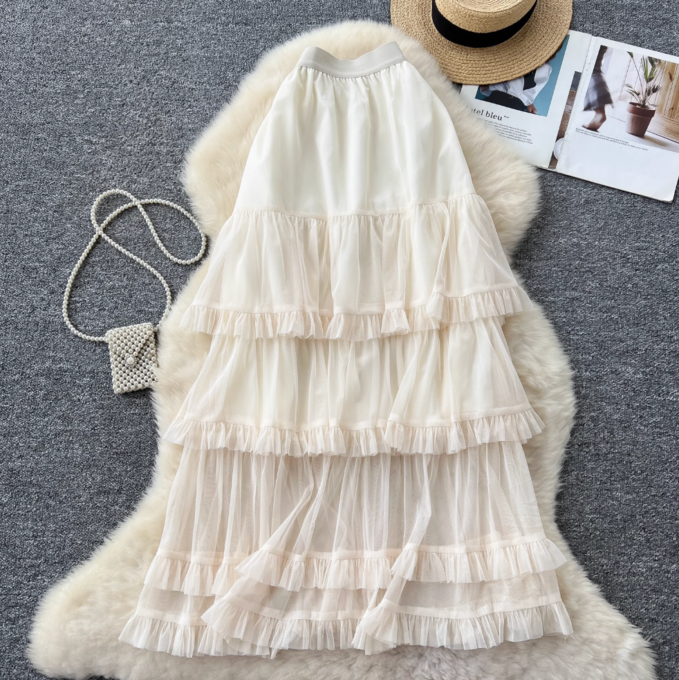 Sweetie Layered Mesh Cake Skirt