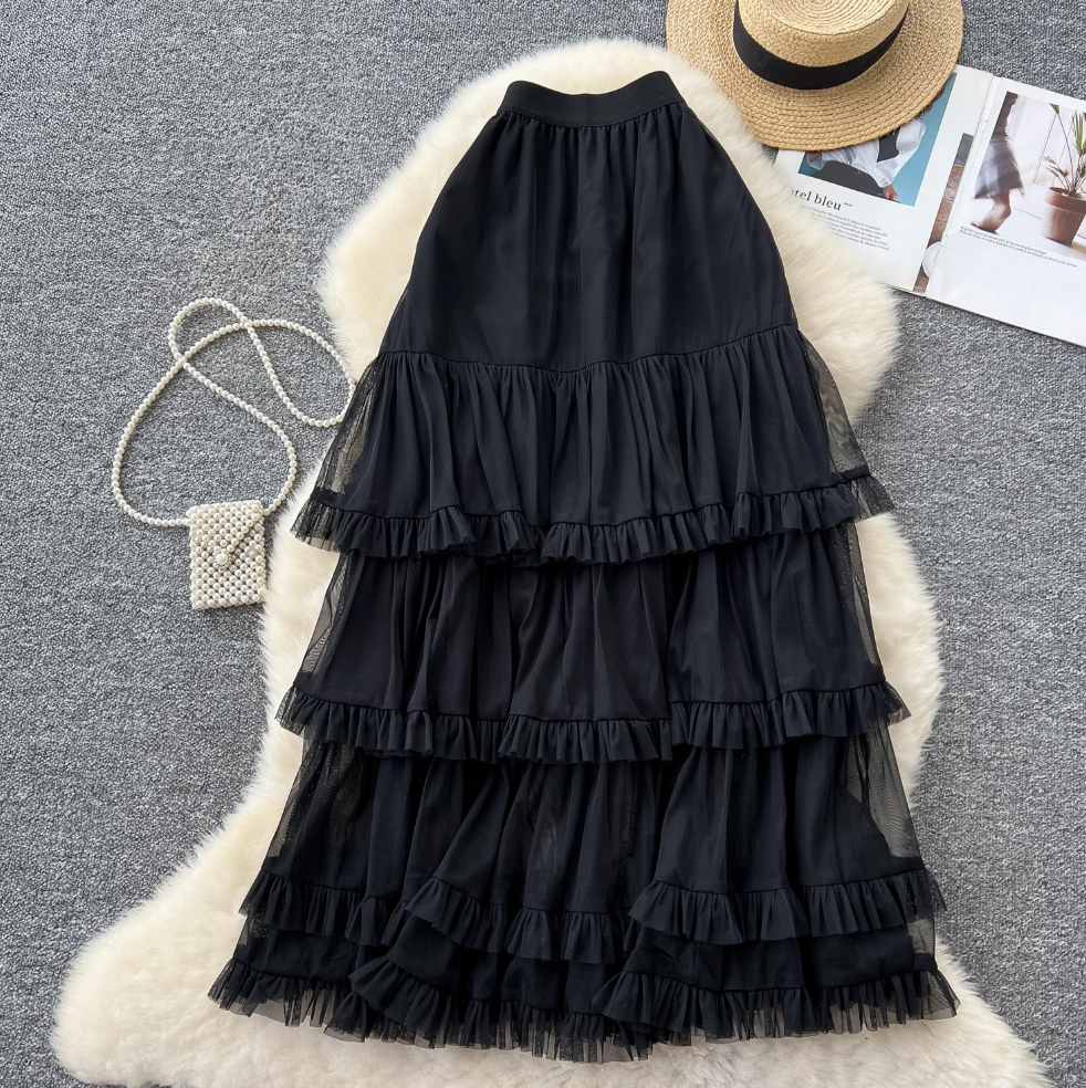 Sweetie Layered Mesh Cake Skirt