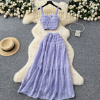 Sweetie Camisole & Pleated Skirt 2Pcs
