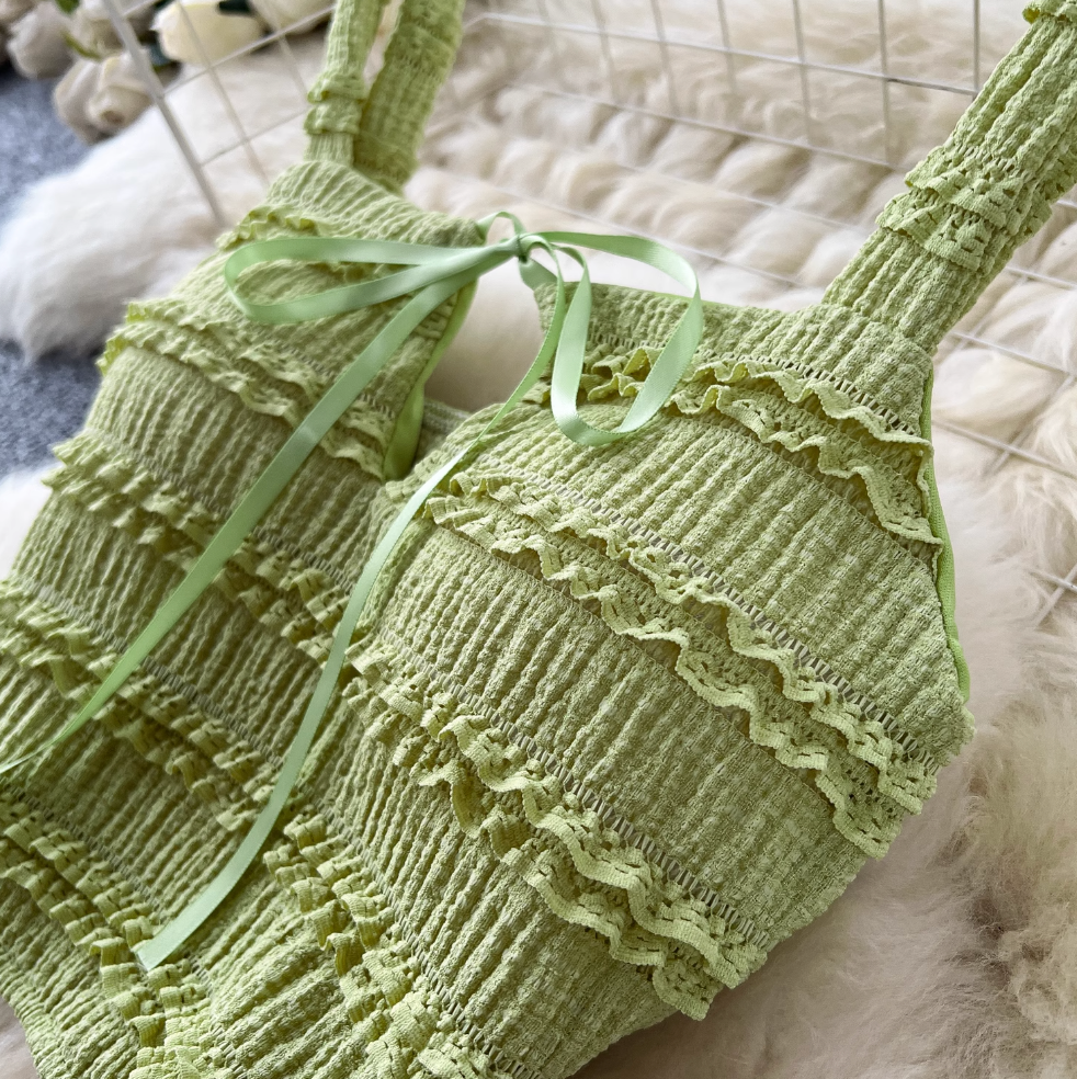 Sweetie Camisole & Pleated Skirt 2Pcs