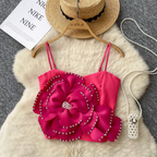 3d Beaded Flower Camisole Top
