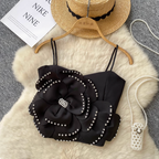 3d Beaded Flower Camisole Top