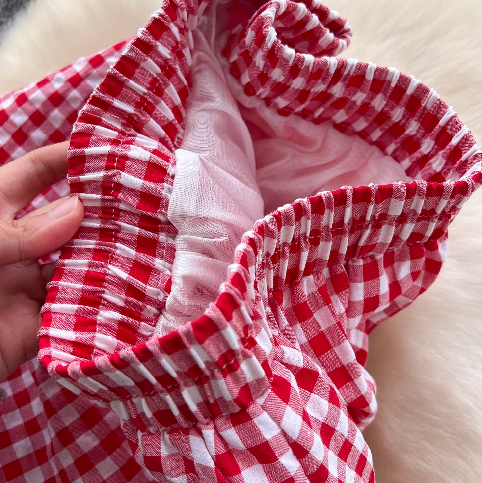 Mori Plaid Printed A-line Skirt