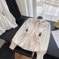 Premium Hollowed Lace Patchwork Shirt