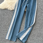 Denim Patchwork Jacket & Trousers 2Pcs