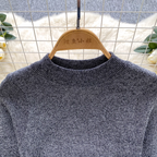 Elegant Gray Knitwear Dress with Belt