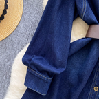 Vintage Blue Denim Shirt Dress