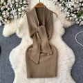 Vintage Sleeveless Labyrinth Knitted Dress