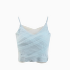Fairy Mesh Patchwork Short Camisole