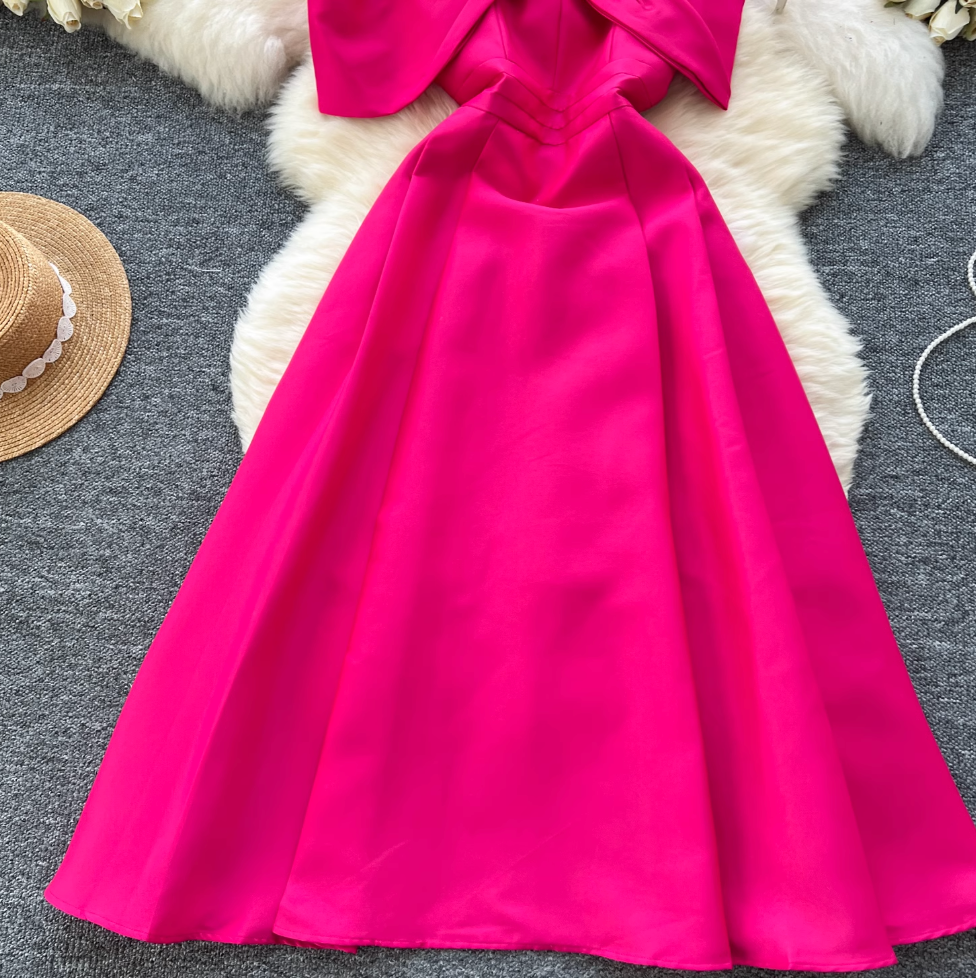 Elegant Hollowed Sleeve Party Dress
