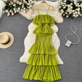 Sweetie Ruffled Slip Cake Dress