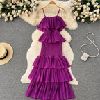 Sweetie Ruffled Slip Cake Dress
