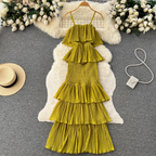 Sweetie Ruffled Slip Cake Dress