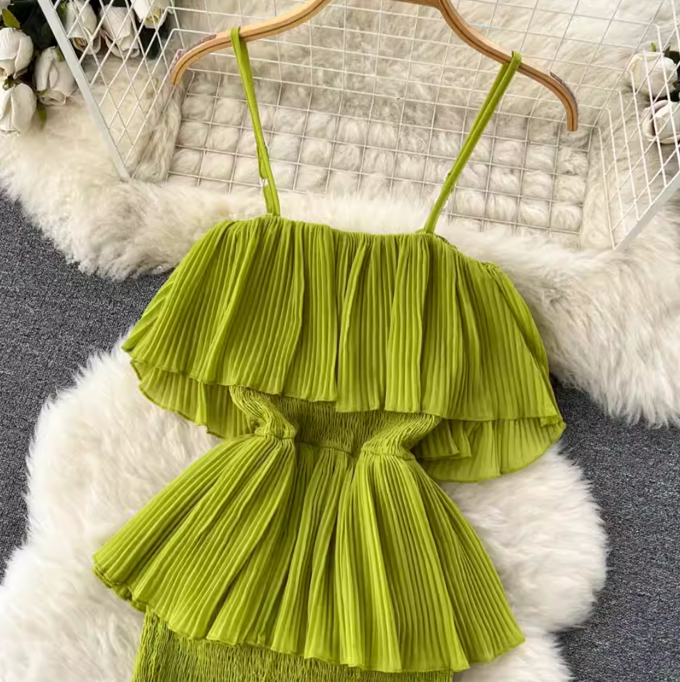 Sweetie Ruffled Slip Cake Dress
