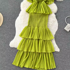 Sweetie Ruffled Slip Cake Dress