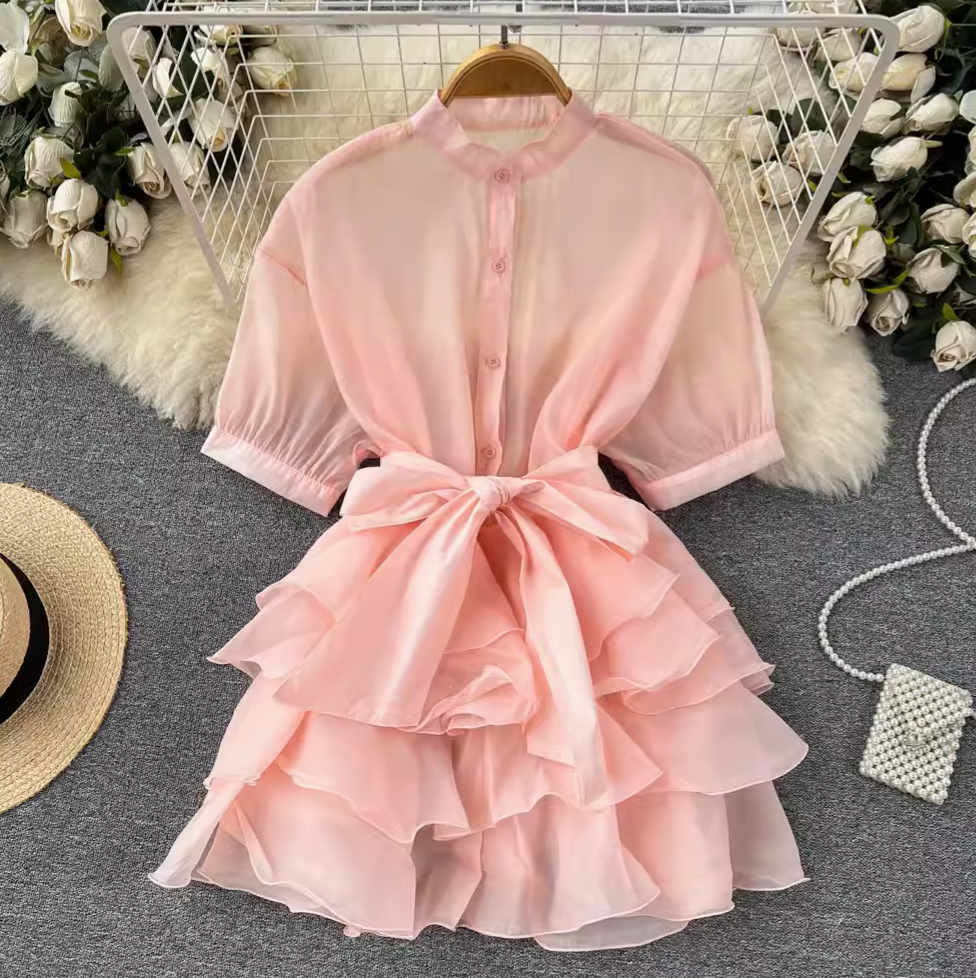Niche Bow-tie Ruffled Shirt