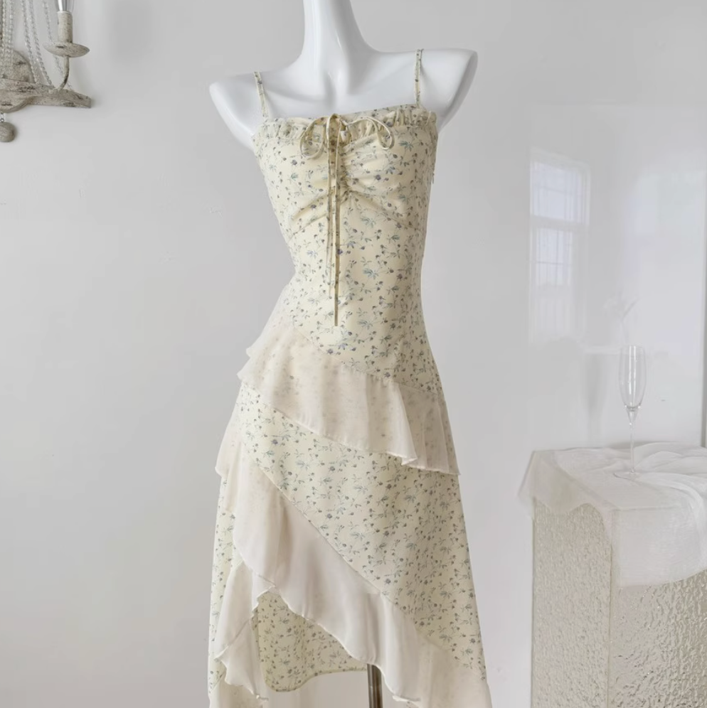 Sweetie Floral Printed Slim Dress