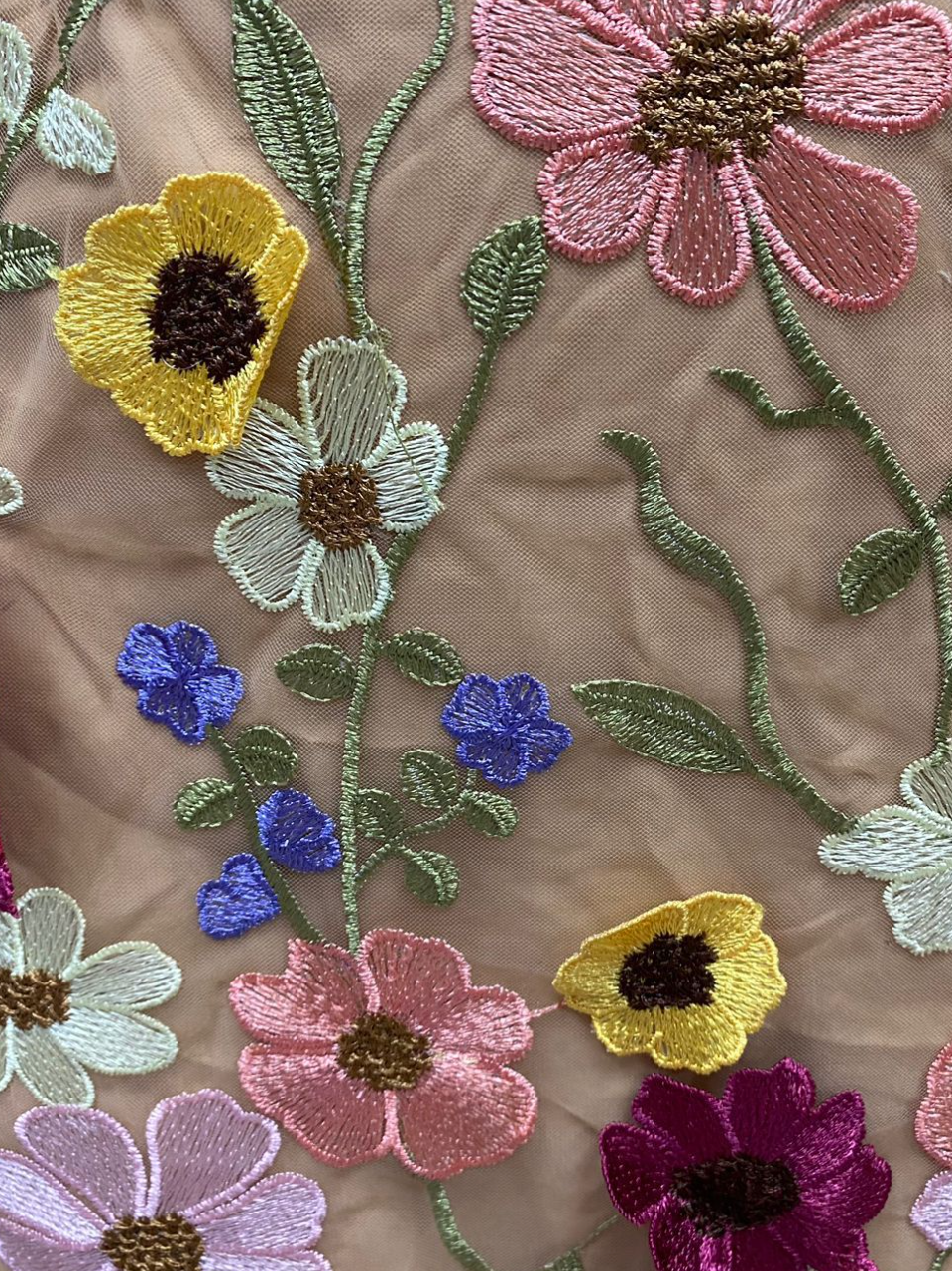 Off-shoulder Colorful 3d Flower Dress