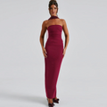 Off-shoulder Mesh Dress with Ribbon