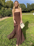 Patchwork Mesh Bustier Dress with Ribbon