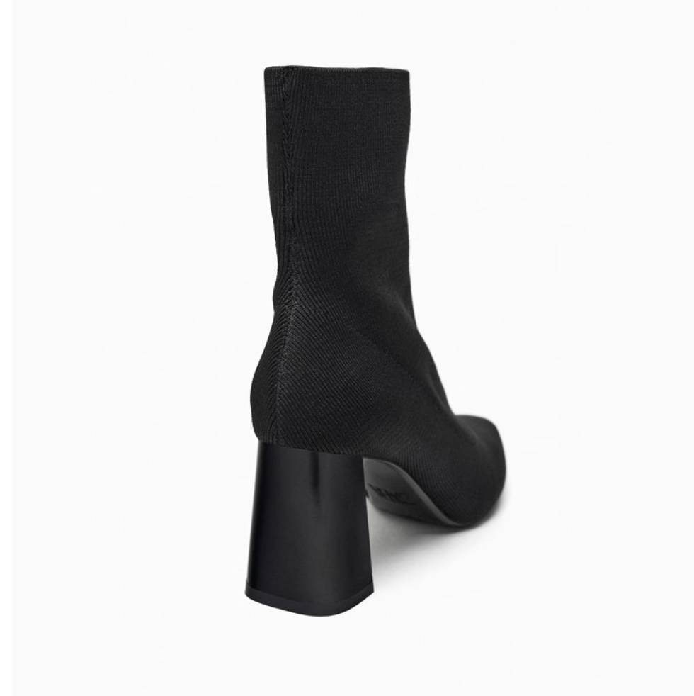 Vintage Pointed Toe Stretch Sock Boots